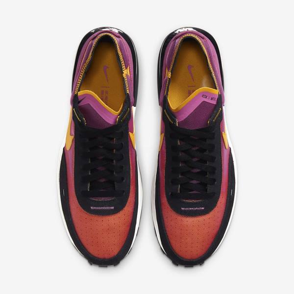 Fuchsia / Black / Gold Nike Waffle One Men's Sneakers | NK762DSW