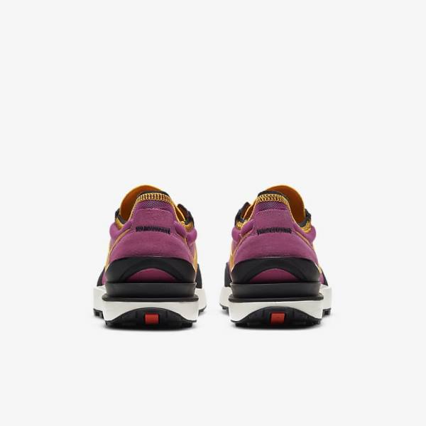 Fuchsia / Black / Gold Nike Waffle One Men's Sneakers | NK762DSW