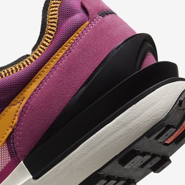 Fuchsia / Black / Gold Nike Waffle One Men's Sneakers | NK762DSW