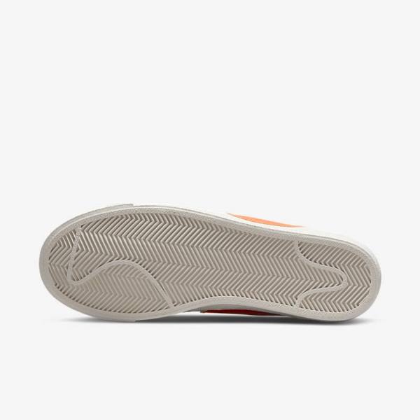 Green / Orange Nike Blazer Low 77 Jumbo Women's Sneakers | NK328PGJ