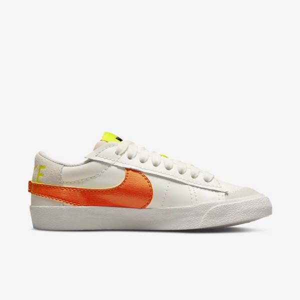 Green / Orange Nike Blazer Low 77 Jumbo Women's Sneakers | NK328PGJ