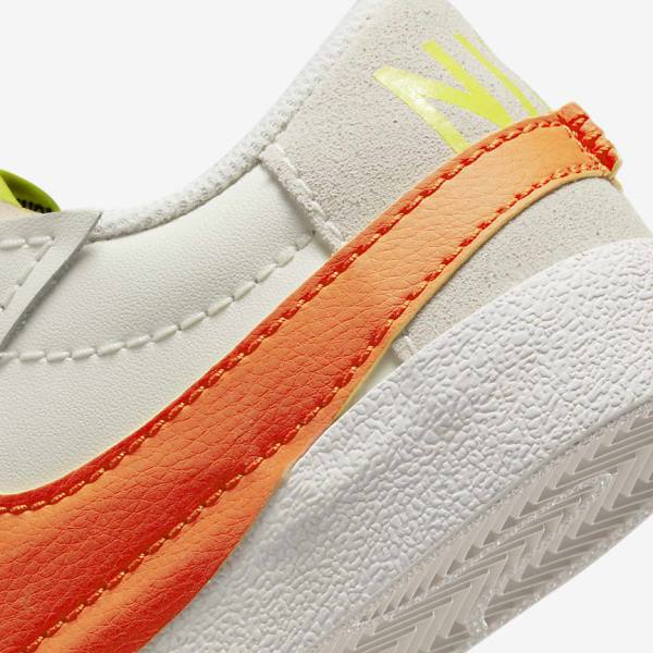 Green / Orange Nike Blazer Low 77 Jumbo Women's Sneakers | NK328PGJ