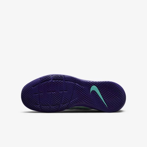 Green / Purple / Green Nike Jr. Mercurial Dream Speed Superfly 8 Academy IC Indoor Court Kids' Football Shoes | NK586WBS