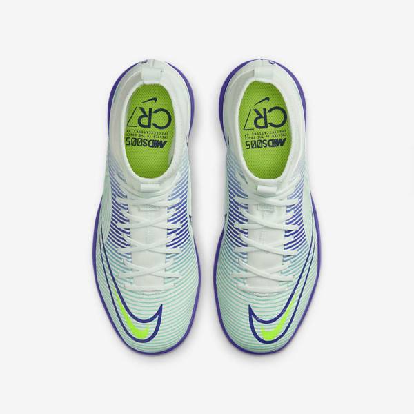 Green / Purple / Green Nike Jr. Mercurial Dream Speed Superfly 8 Academy IC Indoor Court Kids' Football Shoes | NK586WBS