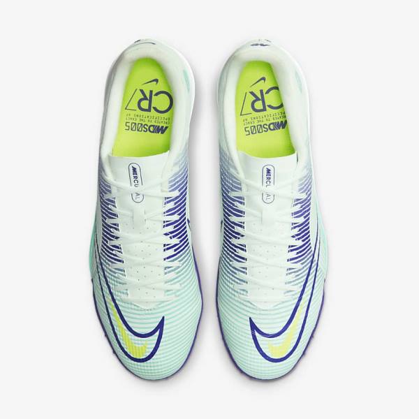 Green / Purple / Green Nike Mercurial Dream Speed Vapor 14 Academy TF Turf Men's Football Shoes | NK906ETG