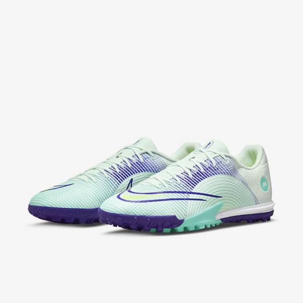 Green / Purple / Green Nike Mercurial Dream Speed Vapor 14 Academy TF Turf Men's Football Shoes | NK906ETG