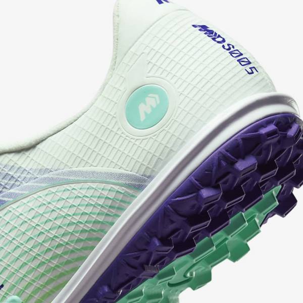 Green / Purple / Green Nike Mercurial Dream Speed Vapor 14 Academy TF Turf Women's Football Shoes | NK972OAR