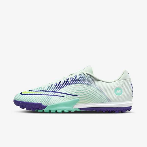 Green / Purple / Green Nike Mercurial Dream Speed Vapor 14 Academy TF Turf Women\'s Football Shoes | NK972OAR