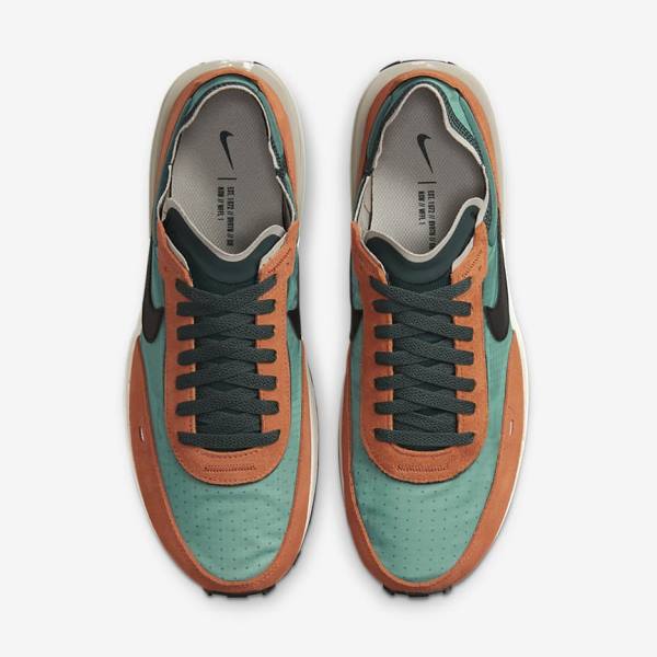 Green / Red / Orange / Black Nike Waffle One SE Men's Sneakers | NK478BUK