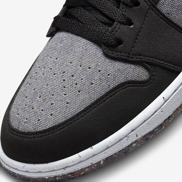 Grey / Black / Blue Nike Air Jordan 1 Low SE Men's Jordan Shoes | NK873TFJ