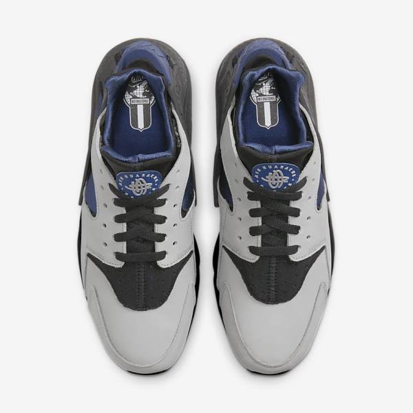 Grey / Black / Navy Nike Air Huarache LE Men's Sneakers | NK360HFV