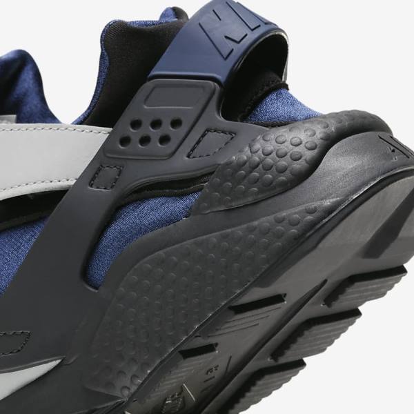 Grey / Black / Navy Nike Air Huarache LE Men's Sneakers | NK360HFV