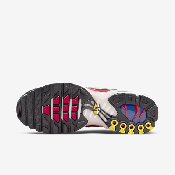 Grey / Black / Red Nike Air Max Plus Men's Sneakers | NK642RUV