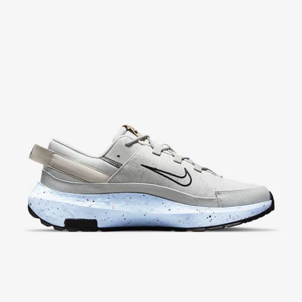 Grey / Blue / Light Beige / Black Nike Crater Remixa Men's Sneakers | NK341JZO