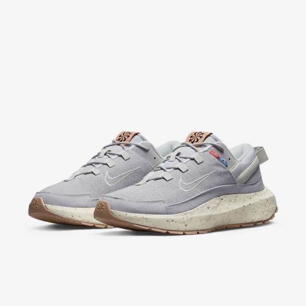 Grey / Brown Nike Crater Remixa Men's Sneakers | NK984FMS