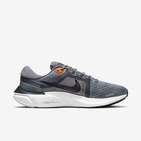 Grey / Dark Grey / Black Nike Air Zoom Vomero 16 Road Men's Running Shoes | NK792GQR