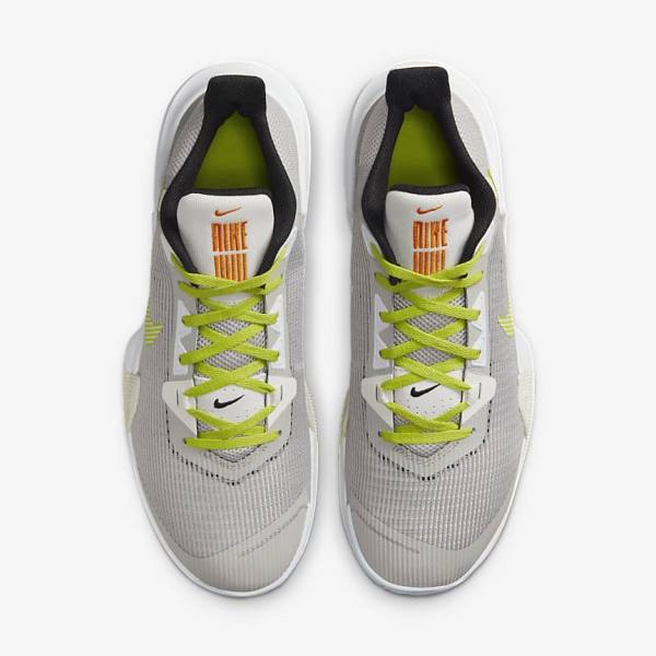 Grey / Green Nike Air Max Impact 3 Men's Basketball Shoes | NK528BUS