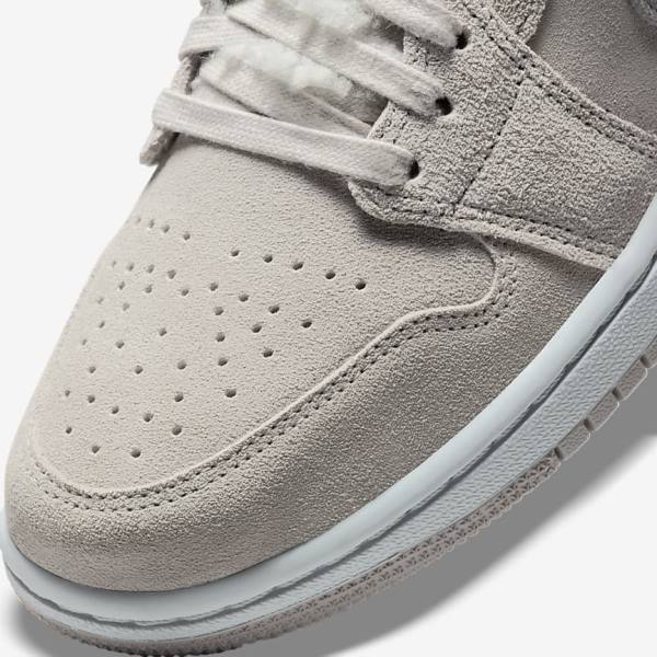 Grey / Grey / White Nike Air Jordan 1 Low SE Women's Sneakers | NK083UTN