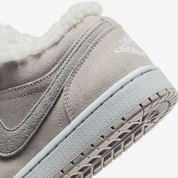 Grey / Grey / White Nike Air Jordan 1 Low SE Women's Sneakers | NK083UTN