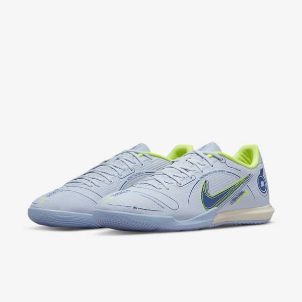 Grey / Light Blue / Blue Nike Mercurial Vapor 14 Academy IC Indoor Court Women's Football Shoes | NK015JYZ