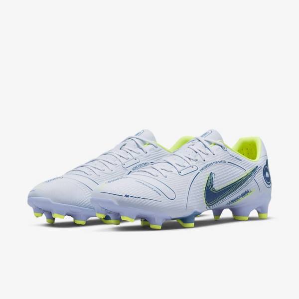 Grey / Light Blue / Blue Nike Mercurial Vapor 14 Academy MG Multi-Ground Women's Football Shoes | NK586FGK