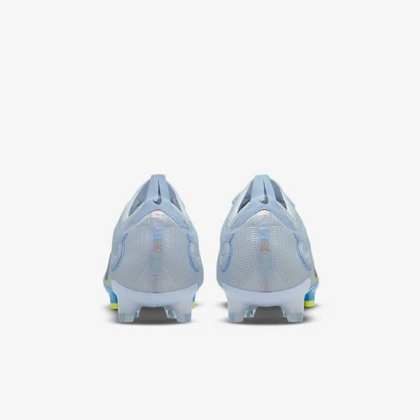 Grey / Light Blue / Blue Nike Mercurial Vapor 14 Elite FG Firm-Grounds Men's Football Shoes | NK854IAJ