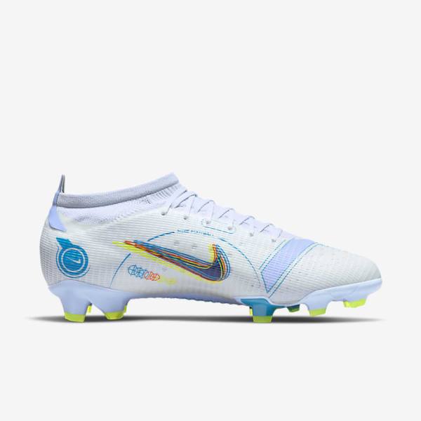 Grey / Light Blue / Blue Nike Mercurial Vapor 14 Pro FG Firm-Ground Women's Football Shoes | NK986FNE