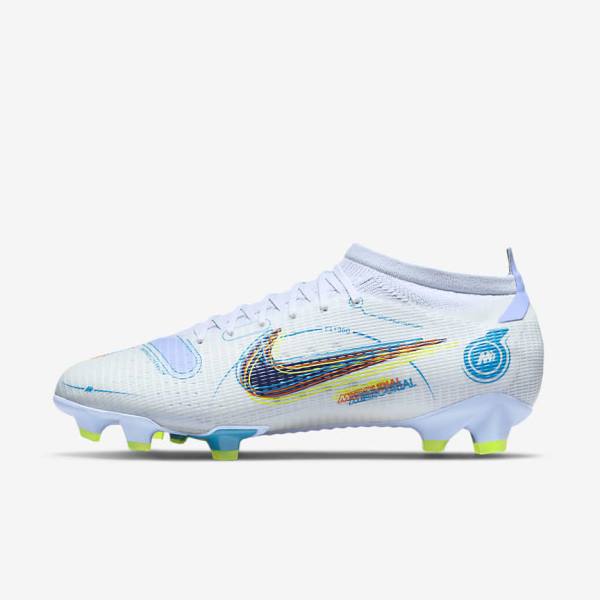 Grey / Light Blue / Blue Nike Mercurial Vapor 14 Pro FG Firm-Ground Women\'s Football Shoes | NK986FNE