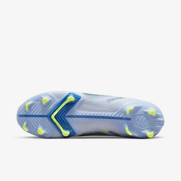 Grey / Light Blue / Dark Blue Nike Mercurial Superfly 8 Academy MG Multi-Grounds Women's Football Shoes | NK860AQX