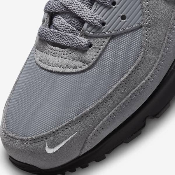 Grey / Light Blue / Metal Silver / Black Nike Air Max 90 Men's Sneakers | NK185CAG