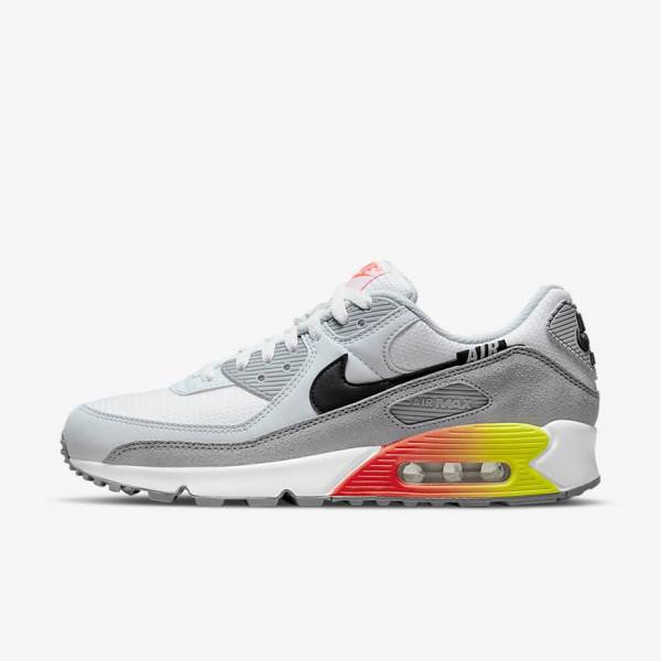 Grey / Light Red / Black Nike Air Max 90 Air Max Month Men\'s Sneakers | NK507TBM