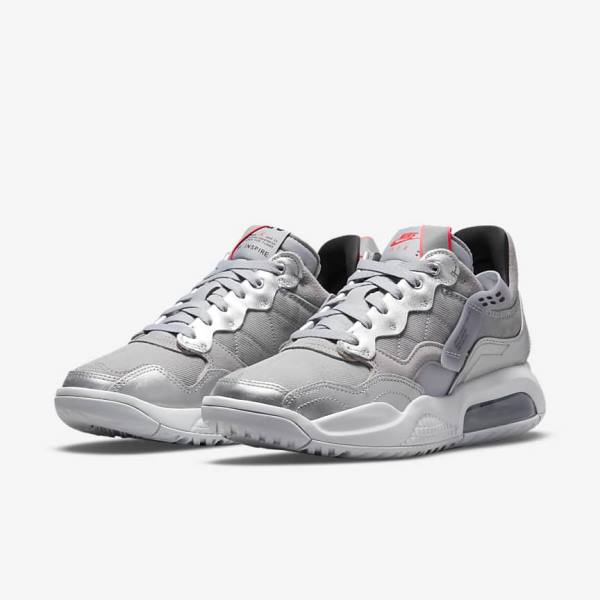 Grey / Metal Silver / Platinum / Black Nike Jordan MA2 Women's Sneakers | NK164NAT