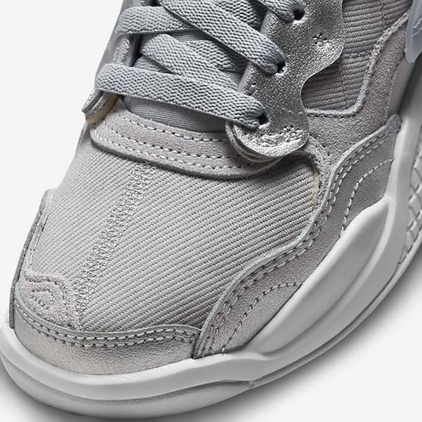 Grey / Metal Silver / Platinum / Black Nike Jordan MA2 Older Kids' Jordan Shoes | NK351BMS