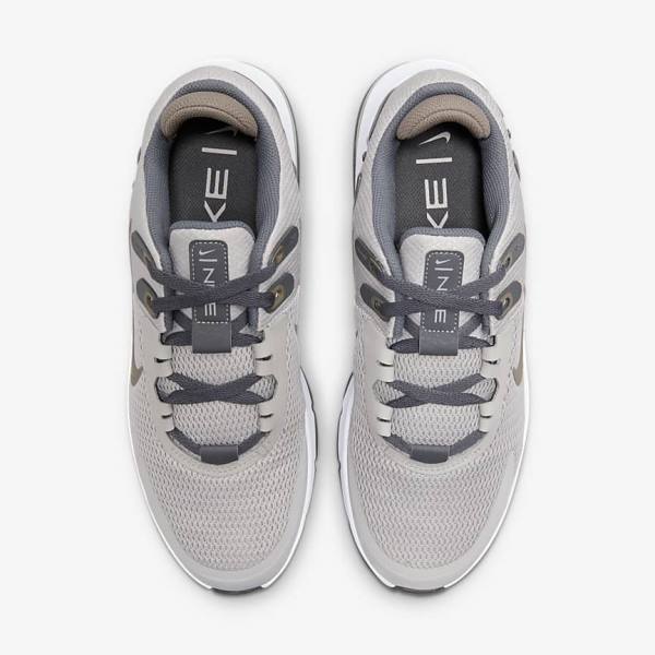 Grey / Olive Grey Nike Air Max Alpha Trainer 4 Men's Training Shoes | NK185DVN