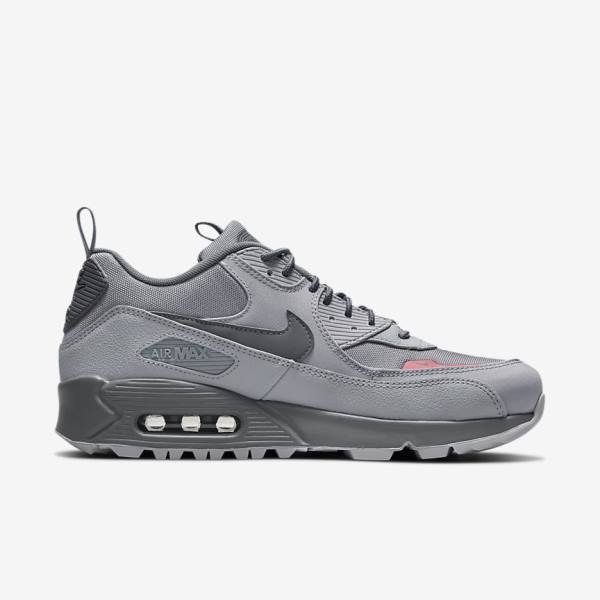 Grey / Pink Light Blue / Grey Nike Air Max 90 Surplus Men's Sneakers | NK265JCS