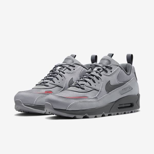 Grey / Pink Light Blue / Grey Nike Air Max 90 Surplus Men's Sneakers | NK265JCS