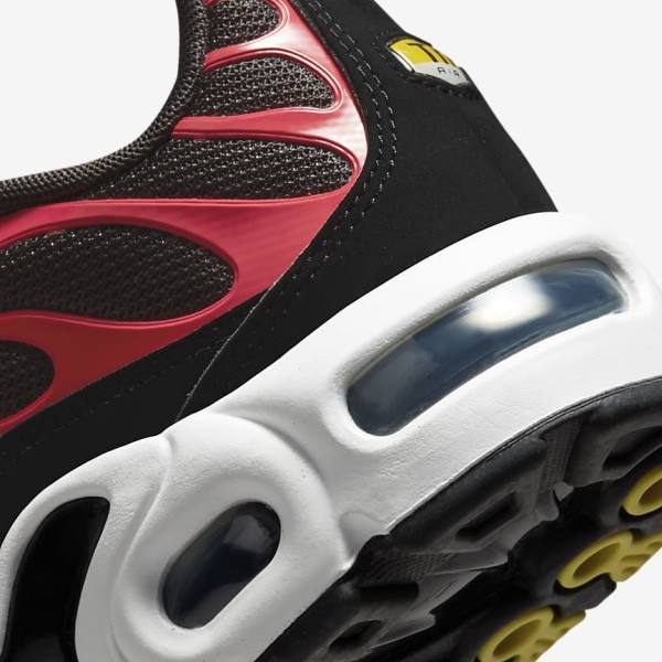 Grey / Red / White / Black Nike Air Max Plus Older Kids' Sneakers | NK526FVO