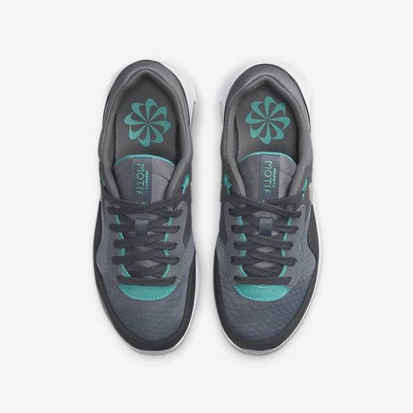 Grey / Turquoise / Dark Grey / Black Nike Air Max Motif Older Kids' Sneakers | NK357FGE