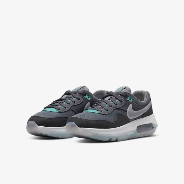 Grey / Turquoise / Dark Grey / Black Nike Air Max Motif Older Kids' Sneakers | NK357FGE