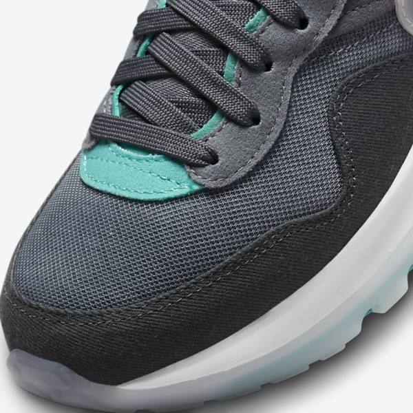 Grey / Turquoise / Dark Grey / Black Nike Air Max Motif Older Kids' Sneakers | NK357FGE