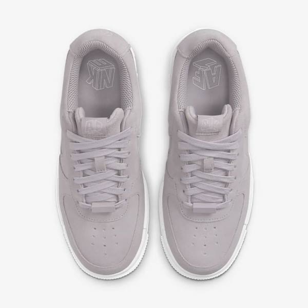 Grey / White / Grey Nike Air Force 1 Pixel Women's Sneakers | NK723JGA