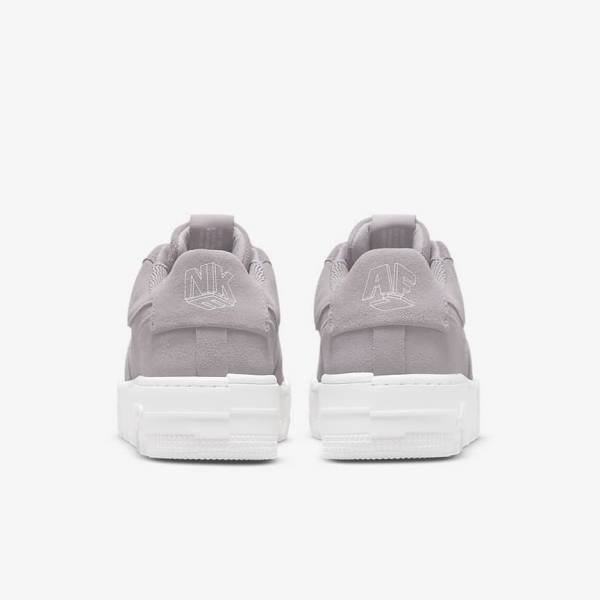 Grey / White / Grey Nike Air Force 1 Pixel Women's Sneakers | NK723JGA