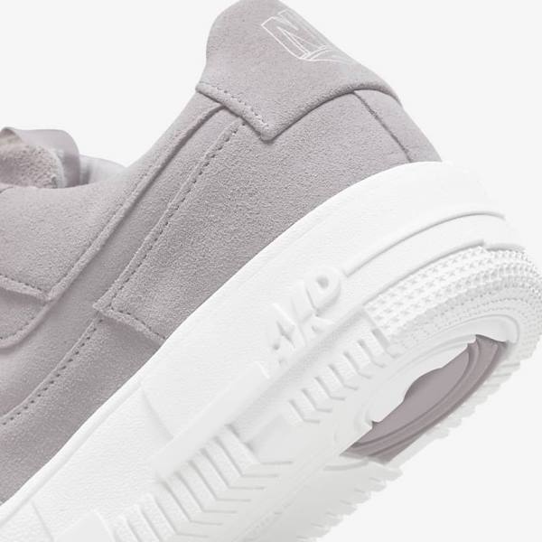 Grey / White / Grey Nike Air Force 1 Pixel Women's Sneakers | NK723JGA