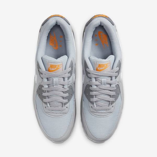 Grey / White Nike Air Max 90 Men's Sneakers | NK894PYH