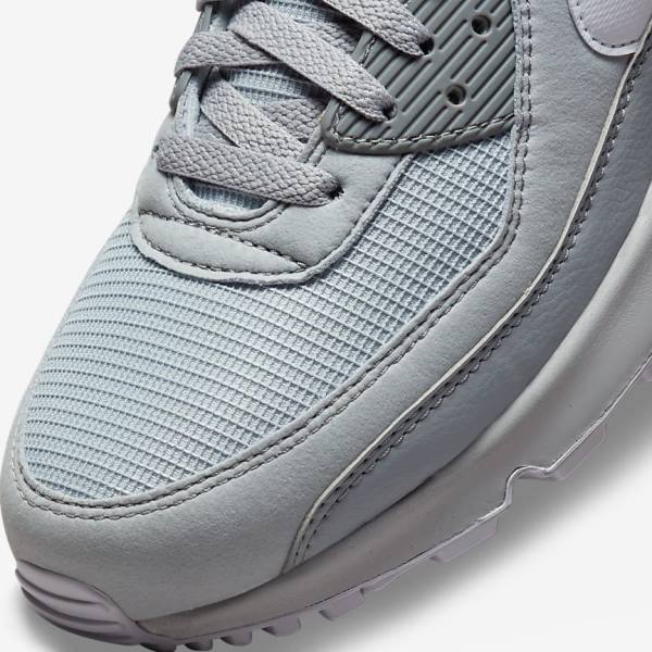 Grey / White Nike Air Max 90 Men's Sneakers | NK894PYH