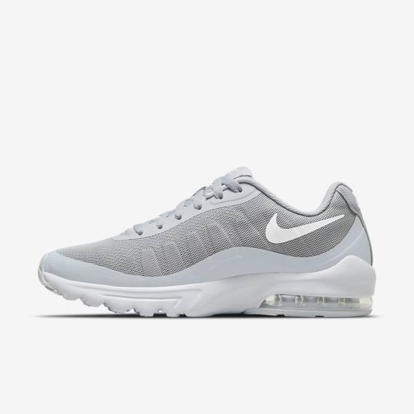 Grey / White Nike Air Max Invigor Men\'s Sneakers | NK604VAR