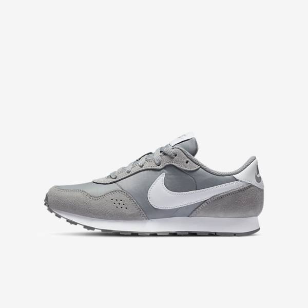 Grey / White Nike MD Valiant Older Kids\' Sneakers | NK902HBC