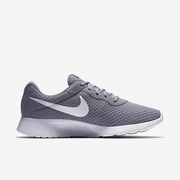 Grey / White Nike Tanjun Men's Sneakers | NK591WFX