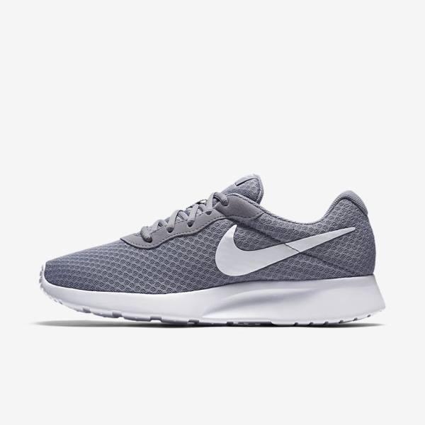 Grey / White Nike Tanjun Men\'s Sneakers | NK591WFX