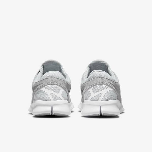 Grey / White / Platinum Nike Free Run 2 Men's Sneakers | NK148SEA